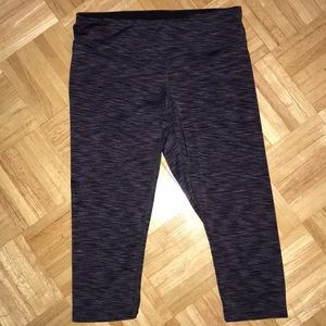 Purple/Gray Cropped Legging